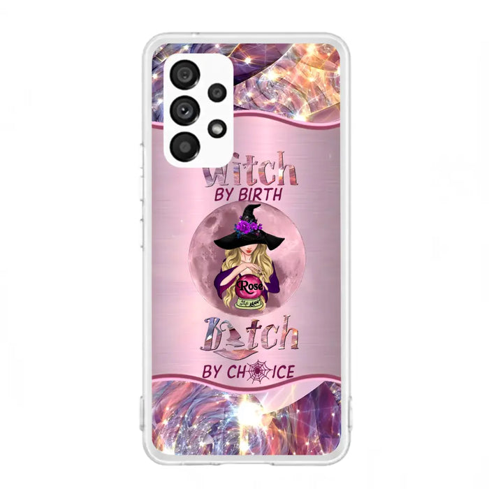 Personalized Witch Phone Case - Halloween Gift Idea For Witch Lovers - Case For iPhone/Samsung  - Witch By Birth Bitch By Choice