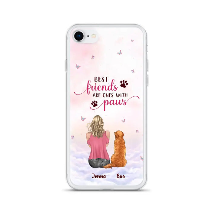 Personalized Dog Mom Phone Case - Up to 5 Dogs - Mother's Day Gift Idea For Dog Lovers - Best Friends Are Ones With Paws - Case for iPhone/Samsung