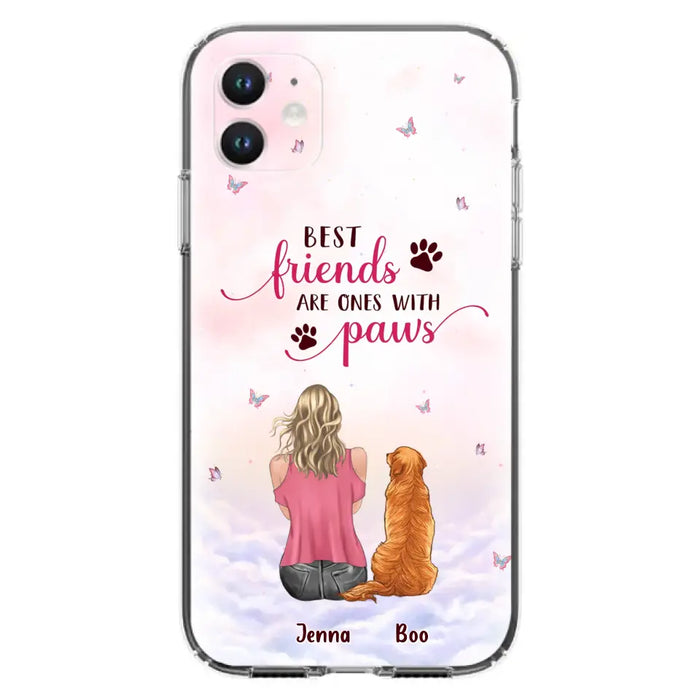 Personalized Dog Mom Phone Case - Up to 5 Dogs - Mother's Day Gift Idea For Dog Lovers - Best Friends Are Ones With Paws - Case for iPhone/Samsung