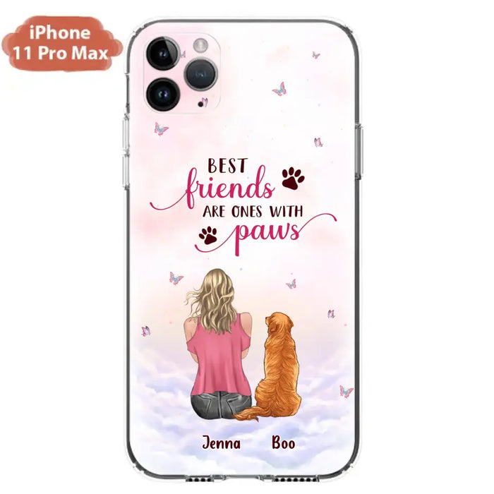 Personalized Dog Mom Phone Case - Up to 5 Dogs - Mother's Day Gift Idea For Dog Lovers - Best Friends Are Ones With Paws - Case for iPhone/Samsung