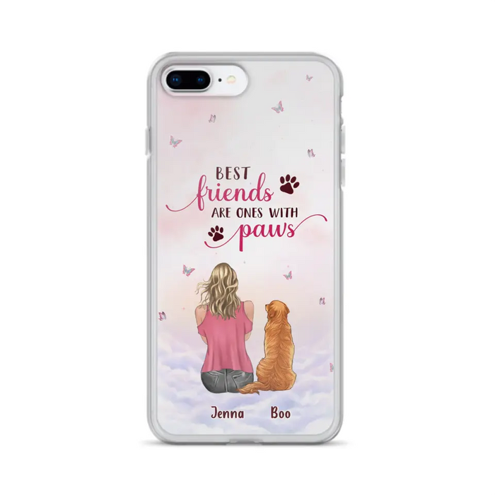 Personalized Dog Mom Phone Case - Up to 5 Dogs - Mother's Day Gift Idea For Dog Lovers - Best Friends Are Ones With Paws - Case for iPhone/Samsung