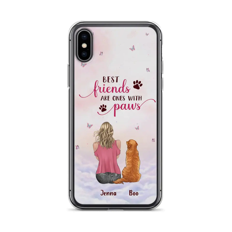 Personalized Dog Mom Phone Case - Up to 5 Dogs - Mother's Day Gift Idea For Dog Lovers - Best Friends Are Ones With Paws - Case for iPhone/Samsung