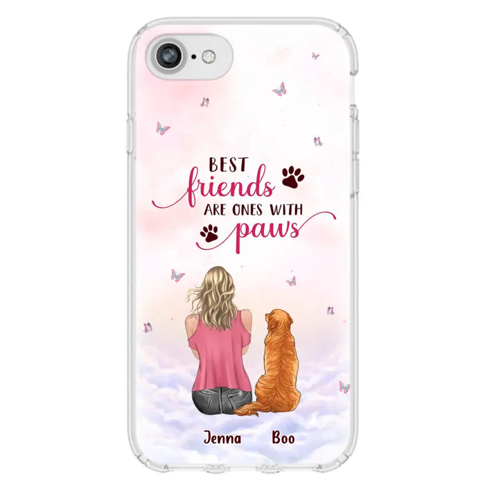 Personalized Dog Mom Phone Case - Up to 5 Dogs - Mother's Day Gift Idea For Dog Lovers - Best Friends Are Ones With Paws - Case for iPhone/Samsung