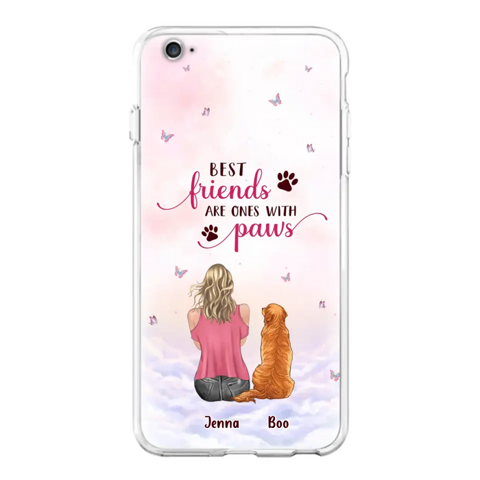 Personalized Dog Mom Phone Case - Up to 5 Dogs - Mother's Day Gift Idea For Dog Lovers - Best Friends Are Ones With Paws - Case for iPhone/Samsung