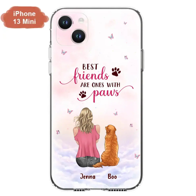 Personalized Dog Mom Phone Case - Up to 5 Dogs - Mother's Day Gift Idea For Dog Lovers - Best Friends Are Ones With Paws - Case for iPhone/Samsung