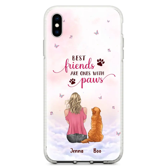 Personalized Dog Mom Phone Case - Up to 5 Dogs - Mother's Day Gift Idea For Dog Lovers - Best Friends Are Ones With Paws - Case for iPhone/Samsung