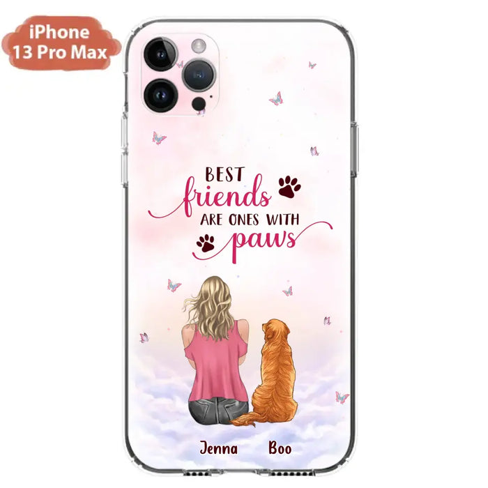 Personalized Dog Mom Phone Case - Up to 5 Dogs - Mother's Day Gift Idea For Dog Lovers - Best Friends Are Ones With Paws - Case for iPhone/Samsung