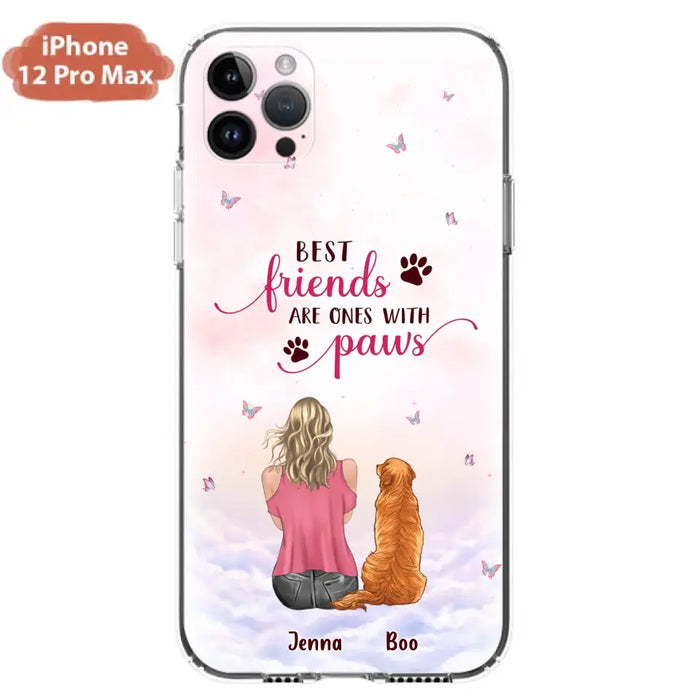 Personalized Dog Mom Phone Case - Up to 5 Dogs - Mother's Day Gift Idea For Dog Lovers - Best Friends Are Ones With Paws - Case for iPhone/Samsung
