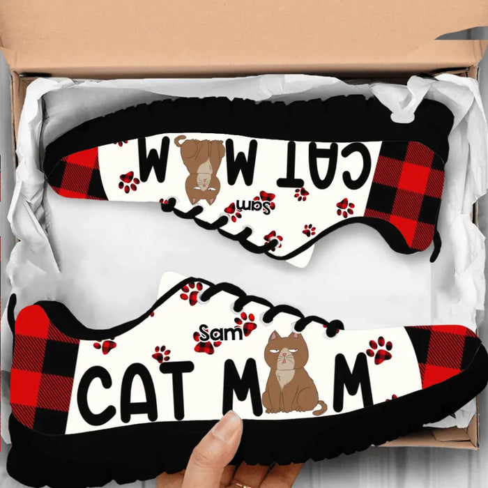 Custom Personalized Pet Mom Sneakers - Upto 4 Cats/Dogs - Gift Idea for Dog/Cat Lovers