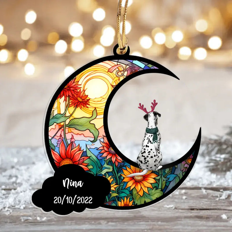Personalized Memorial Pet Acrylic Ornament - Christmas Gift Idea for Pet Owners