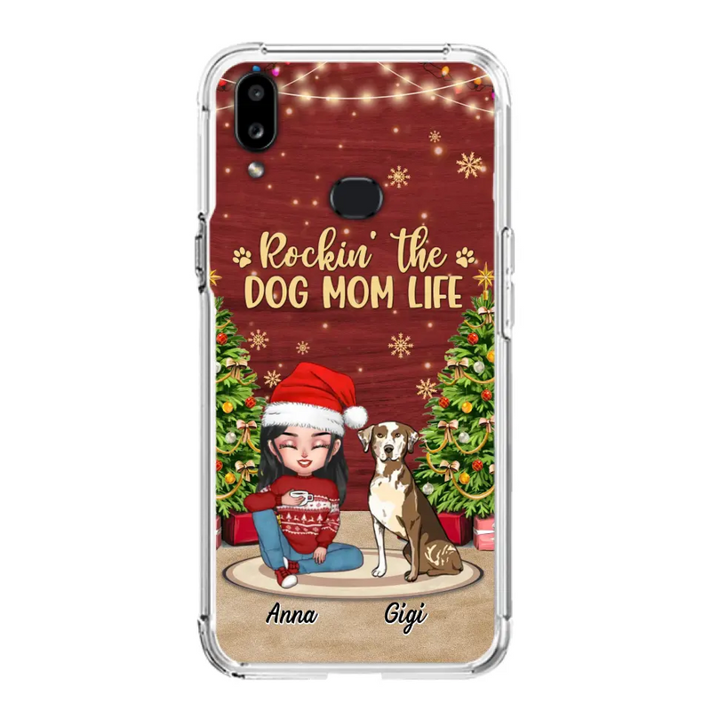 Personalized Dog Mom iPhone/Samsung Case - Christmas Gift Idea For Dogs Lovers - Up to 4 Dogs - Rockin' The Dog Mom Life