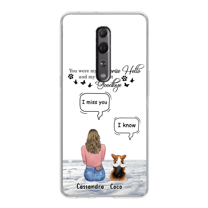 Personalized Pet Phone Case - Upto 4 Pets - Gift Idea For Couple/Dog/Cat Lover - You Were My Favorite Hello And My Hardest Goodbye - Case For Oppo/Xiaomi/Huawei