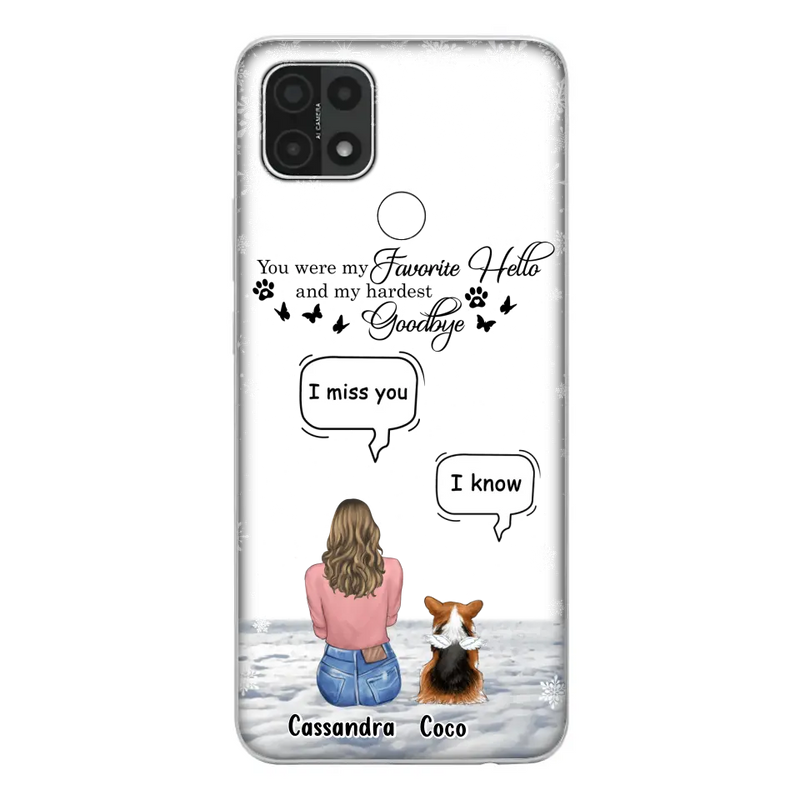 Personalized Pet Phone Case - Up to 4 Pets - Gift Idea For Couple/Dog/Cat Lover - You Were My Favorite Hello And My Hardest Goodbye - Case For Oppo/Xiaomi/Huawei