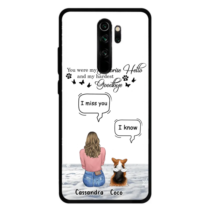 Personalized Pet Phone Case - Upto 4 Pets - Gift Idea For Couple/Dog/Cat Lover - You Were My Favorite Hello And My Hardest Goodbye - Case For Oppo/Xiaomi/Huawei