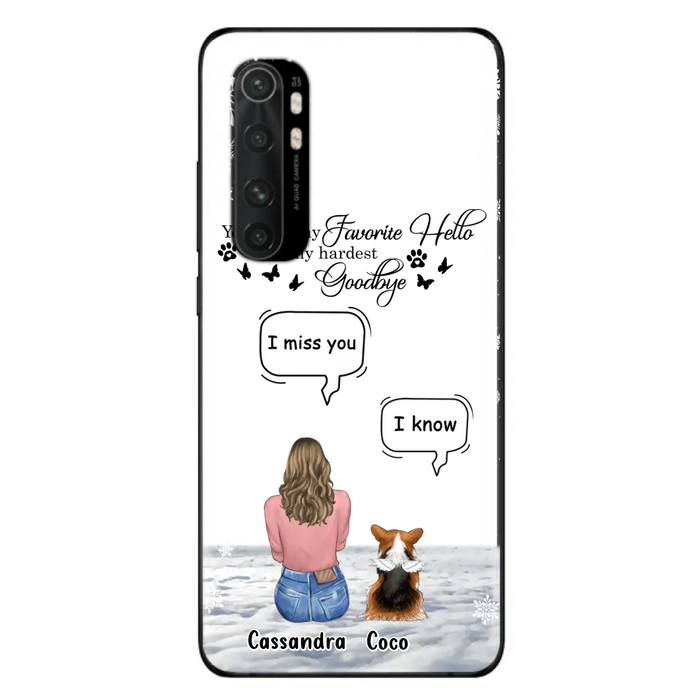 Personalized Pet Phone Case - Upto 4 Pets - Gift Idea For Couple/Dog/Cat Lover - You Were My Favorite Hello And My Hardest Goodbye - Case For Oppo/Xiaomi/Huawei
