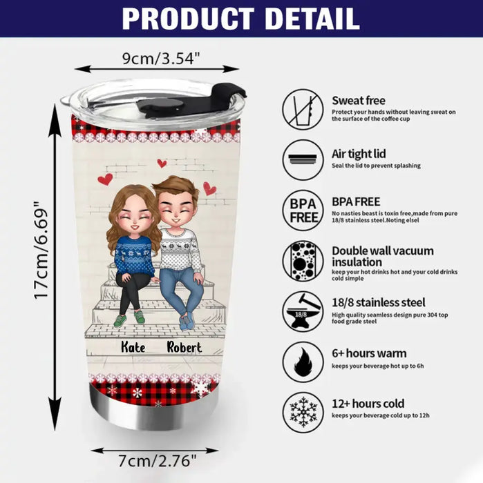 Custom Personalized Christmas Couple Tumbler - Christmas Gift Idea For Couple - You Are The Only One I Want To Annoy For The Rest Of My Life