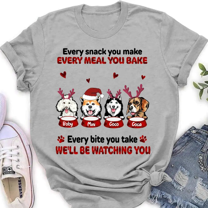 Custom Personalized Pet Shirt/Hoodie - Gift Idea For Pet Lovers - Up to 4 Pets/Cats/Dogs - I'll Be Watching You