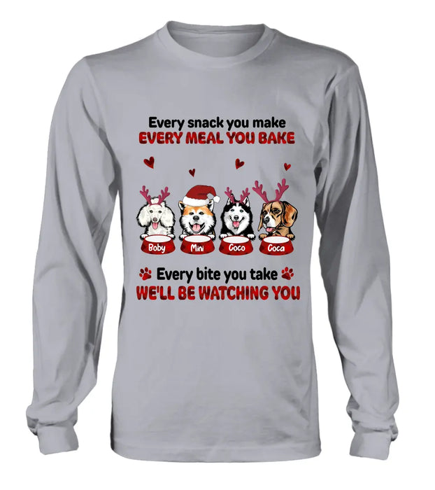 Custom Personalized Pet Shirt/Hoodie - Gift Idea For Pet Lovers - Up to 4 Pets/Cats/Dogs - I'll Be Watching You