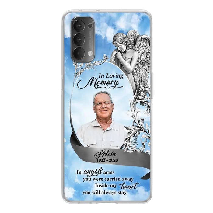 Custom Personalized Memorial Photo Phone Case - Memorial Gift Idea for Family - Inside My Heart You Will Always Stay - Case For Oppo/Xiaomi/Huawei