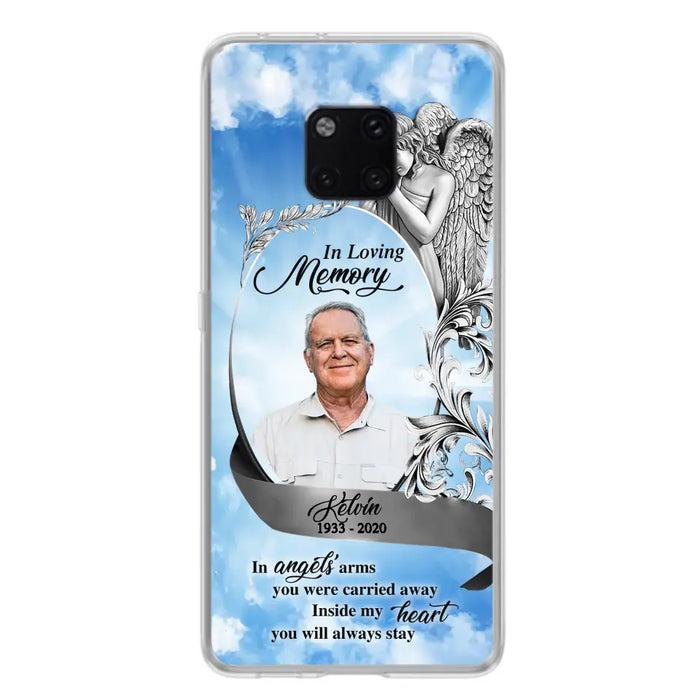 Custom Personalized Memorial Photo Phone Case - Memorial Gift Idea for Family - Inside My Heart You Will Always Stay - Case For Oppo/Xiaomi/Huawei