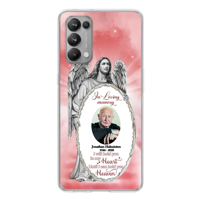 Custom Personalized Jesus Christ Memorial Photo Phone Case - Memorial Gift Idea For Family Member - I Will Hold You in My Heart Until I Can Hold You in Heaven - Case For Xiaomi/ Oppo/ Huawei