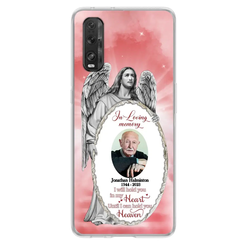 Personalized Jesus Christ Memorial Photo Phone Case - Memorial Gift Idea For Family Member - I Will Hold You in My Heart Until I Can Hold You in Heaven - Case For Xiaomi/ Oppo/ Huawei