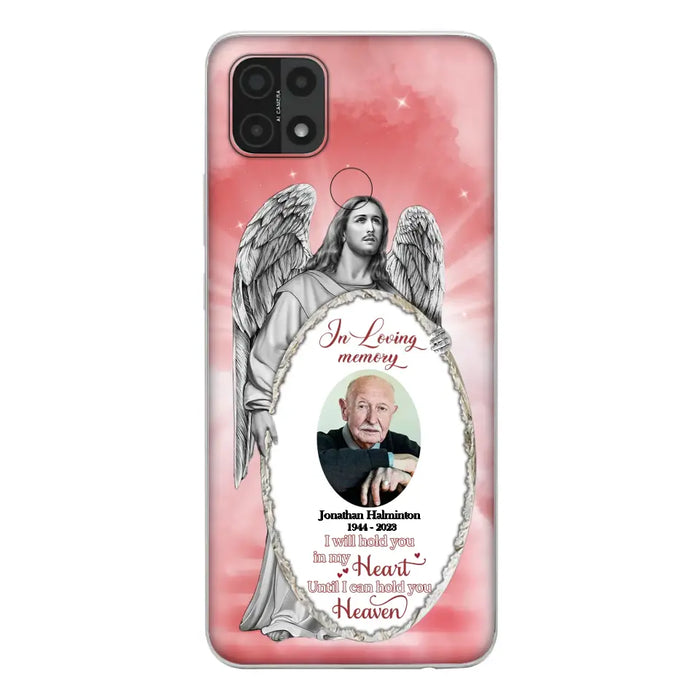 Custom Personalized Jesus Christ Memorial Photo Phone Case - Memorial Gift Idea For Family Member - I Will Hold You in My Heart Until I Can Hold You in Heaven - Case For Xiaomi/ Oppo/ Huawei