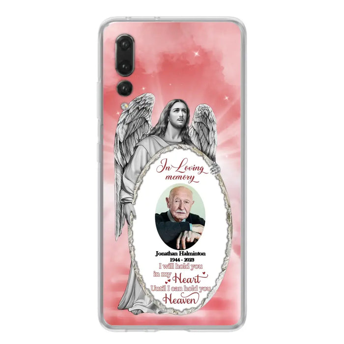 Custom Personalized Jesus Christ Memorial Photo Phone Case - Memorial Gift Idea For Family Member - I Will Hold You in My Heart Until I Can Hold You in Heaven - Case For Xiaomi/ Oppo/ Huawei