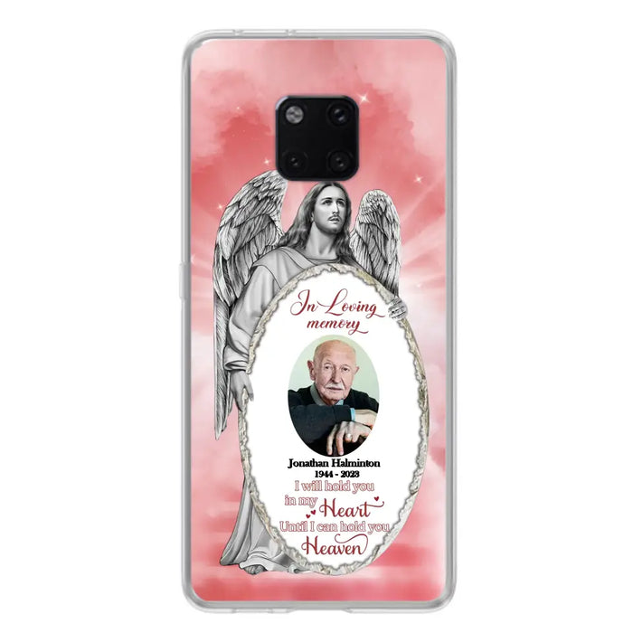 Custom Personalized Jesus Christ Memorial Photo Phone Case - Memorial Gift Idea For Family Member - I Will Hold You in My Heart Until I Can Hold You in Heaven - Case For Xiaomi/ Oppo/ Huawei