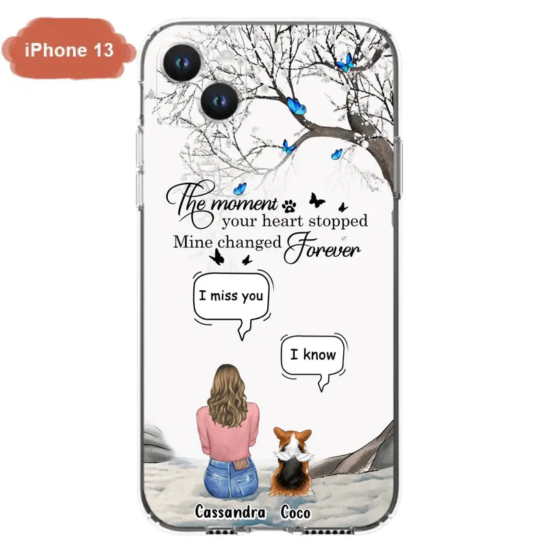 Personalized Pet Phone Case - Up to 4 Pets - Gift Idea For Couple/Dog/Cat Lover - The Moment Your Heart Stopped Mine Changed Forever - Case For iPhone/Samsung