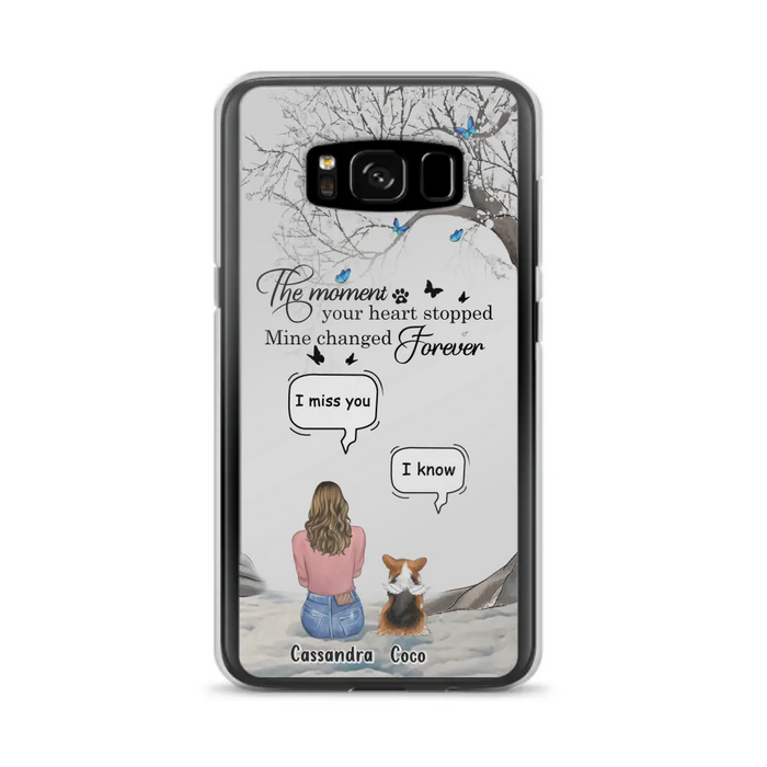 Personalized Pet Phone Case - Up to 4 Pets - Gift Idea For Couple/Dog/Cat Lover - The Moment Your Heart Stopped Mine Changed Forever - Case For iPhone/Samsung