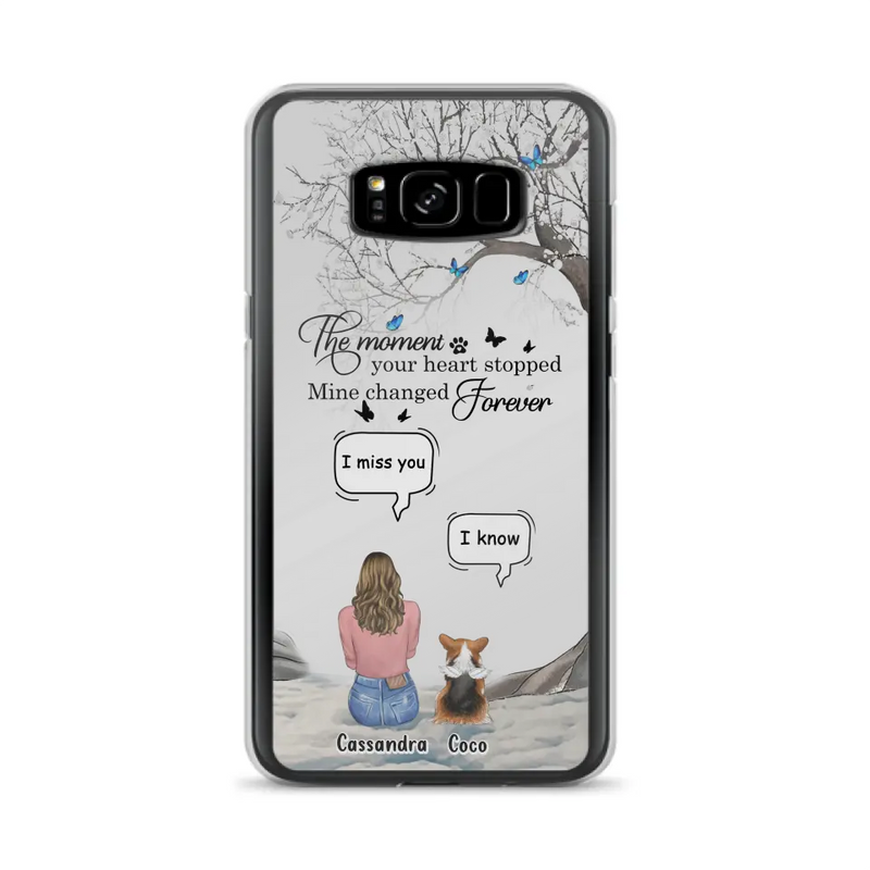 Personalized Pet Phone Case - Up to 4 Pets - Gift Idea For Couple/Dog/Cat Lover - The Moment Your Heart Stopped Mine Changed Forever - Case For iPhone/Samsung
