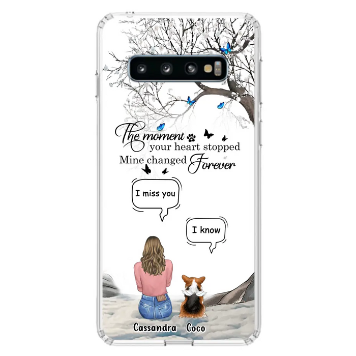 Personalized Pet Phone Case - Upto 4 Pets - Gift Idea For Couple/Dog/Cat Lover - The Moment Your Heart Stopped Mine Changed Forever - Case For iPhone/Samsung