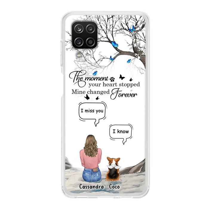 Personalized Pet Phone Case - Upto 4 Pets - Gift Idea For Couple/Dog/Cat Lover - The Moment Your Heart Stopped Mine Changed Forever - Case For iPhone/Samsung