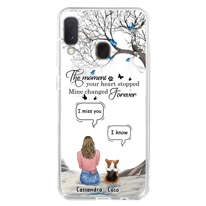 Personalized Pet Phone Case - Up to 4 Pets - Gift Idea For Couple/Dog/Cat Lover - The Moment Your Heart Stopped Mine Changed Forever - Case For iPhone/Samsung