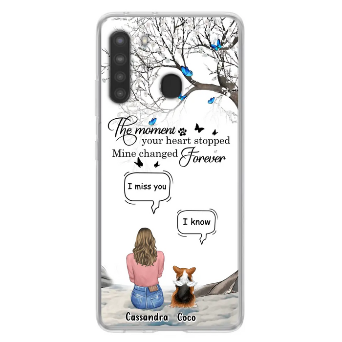 Personalized Pet Phone Case - Upto 4 Pets - Gift Idea For Couple/Dog/Cat Lover - The Moment Your Heart Stopped Mine Changed Forever - Case For iPhone/Samsung