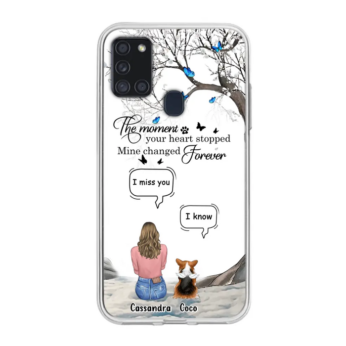 Personalized Pet Phone Case - Upto 4 Pets - Gift Idea For Couple/Dog/Cat Lover - The Moment Your Heart Stopped Mine Changed Forever - Case For iPhone/Samsung