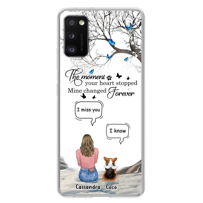 Personalized Pet Phone Case - Upto 4 Pets - Gift Idea For Couple/Dog/Cat Lover - The Moment Your Heart Stopped Mine Changed Forever - Case For iPhone/Samsung