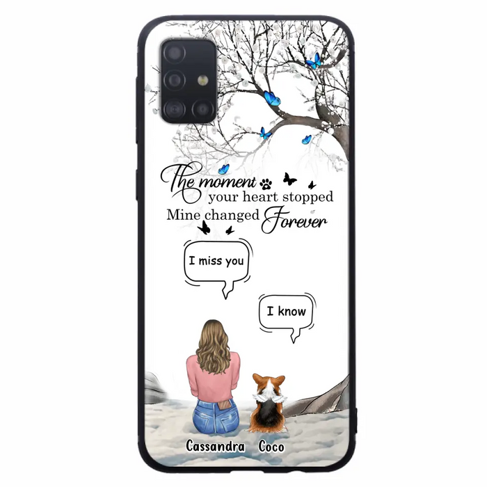Personalized Pet Phone Case - Upto 4 Pets - Gift Idea For Couple/Dog/Cat Lover - The Moment Your Heart Stopped Mine Changed Forever - Case For iPhone/Samsung