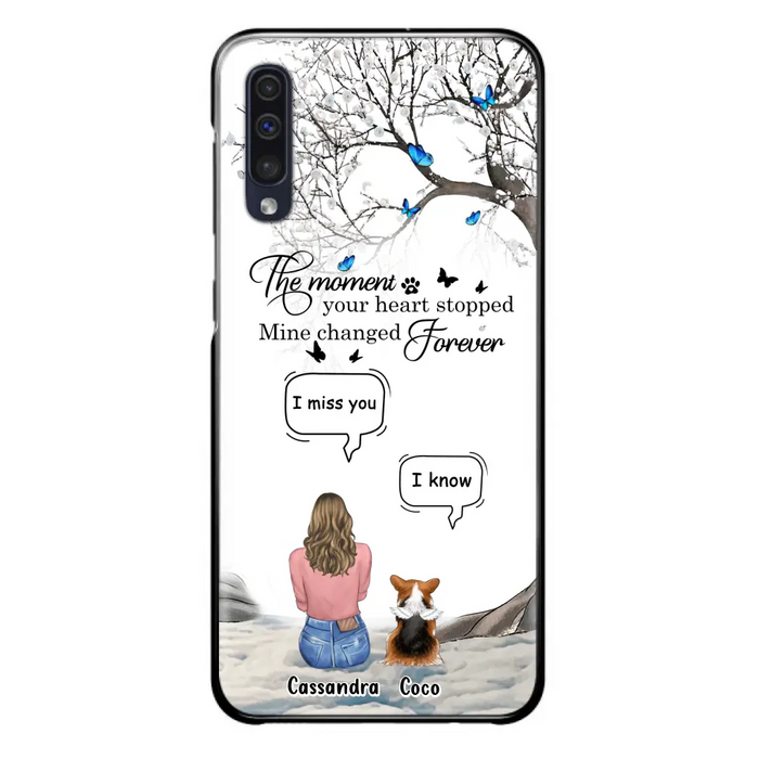 Personalized Pet Phone Case - Upto 4 Pets - Gift Idea For Couple/Dog/Cat Lover - The Moment Your Heart Stopped Mine Changed Forever - Case For iPhone/Samsung