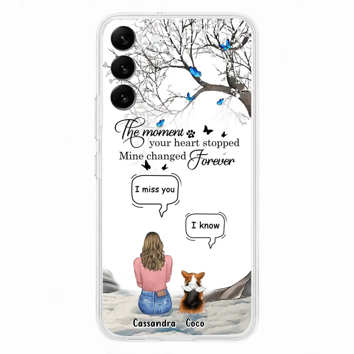 Personalized Pet Phone Case - Upto 4 Pets - Gift Idea For Couple/Dog/Cat Lover - The Moment Your Heart Stopped Mine Changed Forever - Case For iPhone/Samsung