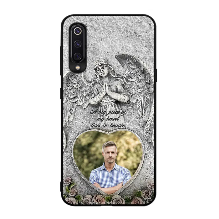 Custom Personalized Memorial Photo Phone Case - Memorial Gift Idea For Family Member - A Big Piece Of My Heart Lives In Heaven - Case For Xiaomi/ Oppo/ Huawei