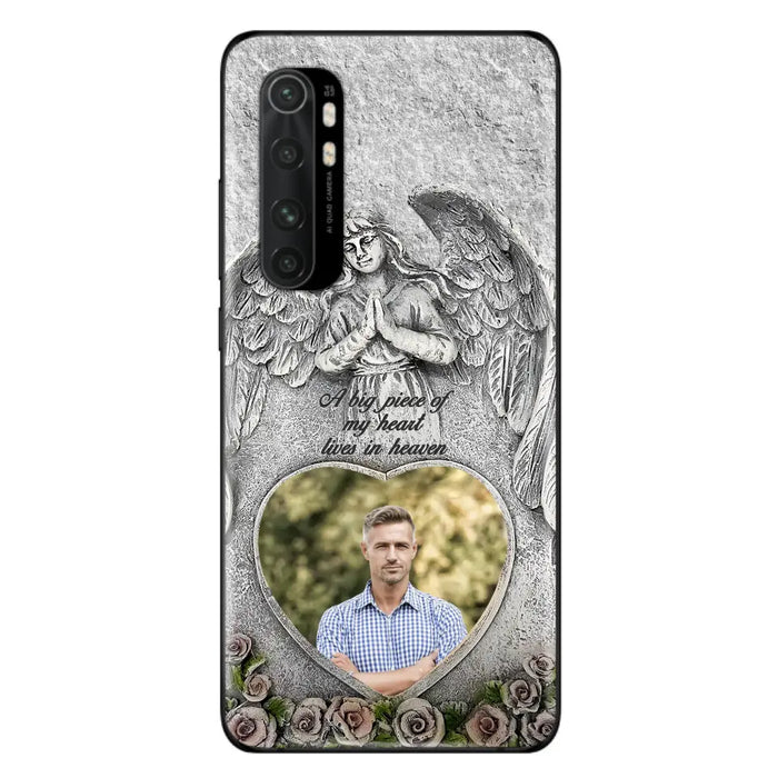 Custom Personalized Memorial Photo Phone Case - Memorial Gift Idea For Family Member - A Big Piece Of My Heart Lives In Heaven - Case For Xiaomi/ Oppo/ Huawei