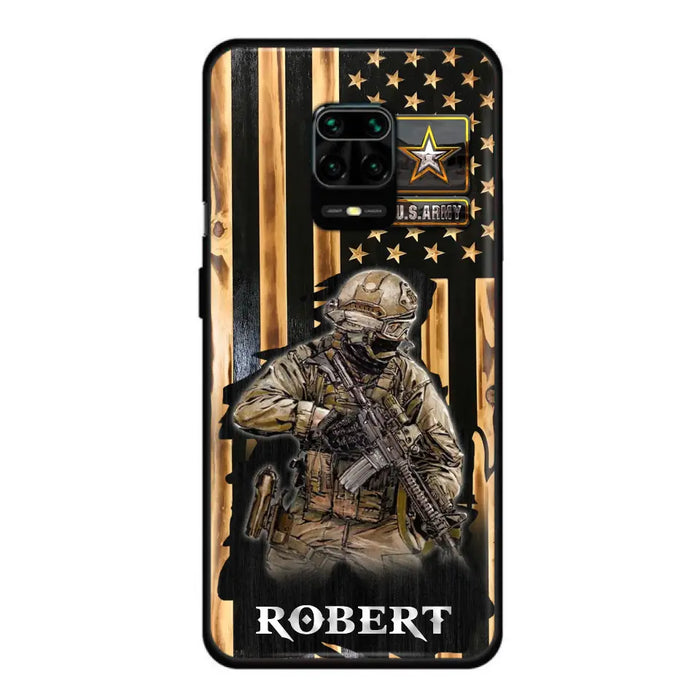 Custom Personalized Veteran US Flag Phone Case - Gift Idea For Veteran/ Soldier - Case For Xiaomi/ Oppo/ Huawei