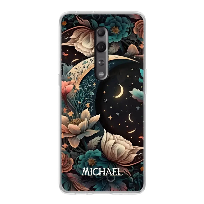 Custom Personalized Cottagecore Floral Sun Moon Stars Phone Case -  Case For Oppo/Xiaomi/Huawei