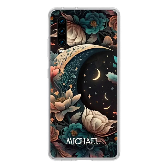 Custom Personalized Cottagecore Floral Sun Moon Stars Phone Case -  Case For Oppo/Xiaomi/Huawei