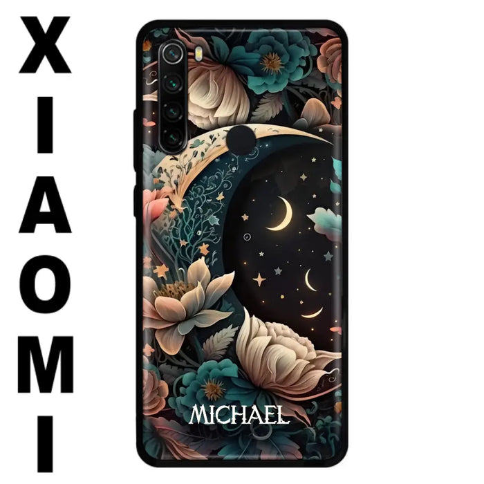 Custom Personalized Cottagecore Floral Sun Moon Stars Phone Case -  Case For Oppo/Xiaomi/Huawei