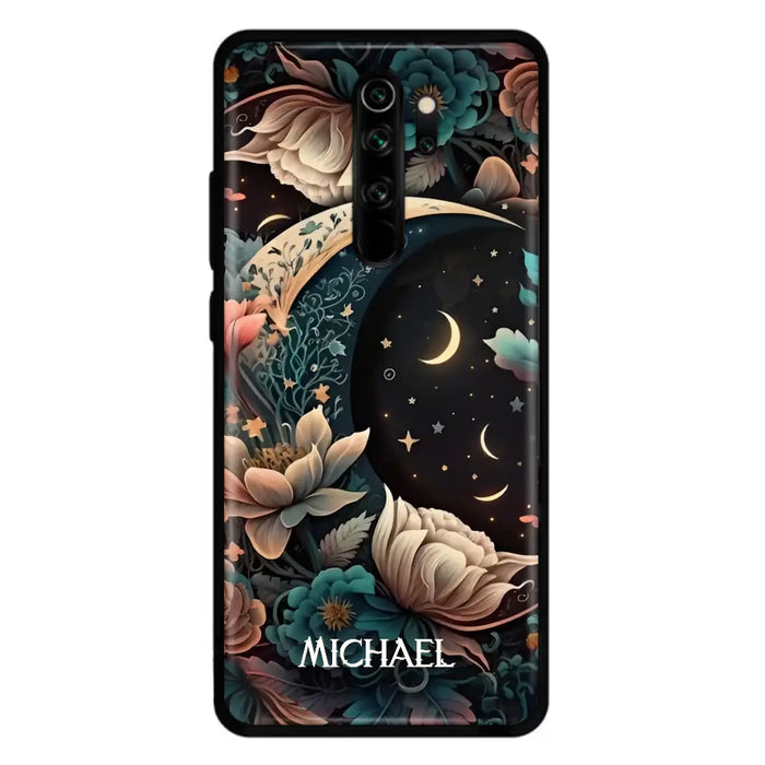 Custom Personalized Cottagecore Floral Sun Moon Stars Phone Case -  Case For Oppo/Xiaomi/Huawei