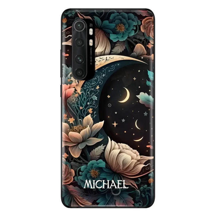 Custom Personalized Cottagecore Floral Sun Moon Stars Phone Case -  Case For Oppo/Xiaomi/Huawei