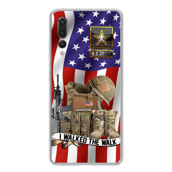 Custom Personalized Veteran US Flag Phone Case - Gift Idea For Veteran - I Walked The Walk - Case For Xiaomi/ Oppo/ Huawei